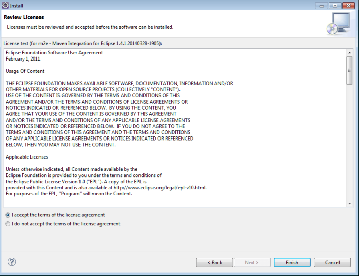 Accept maven plugin license