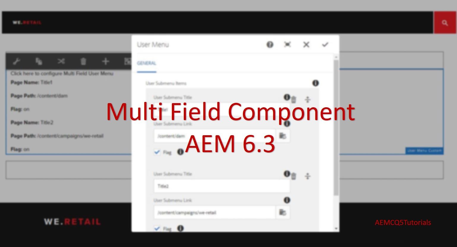 Create TouchUI Multifield Component using HTL | AEM CQ5 Tutorials
