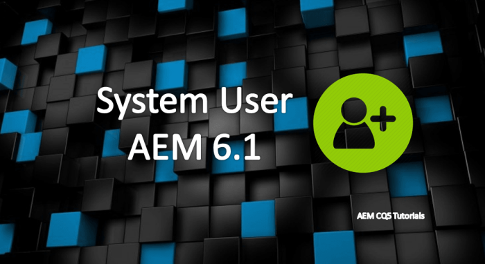 system user in aem 6